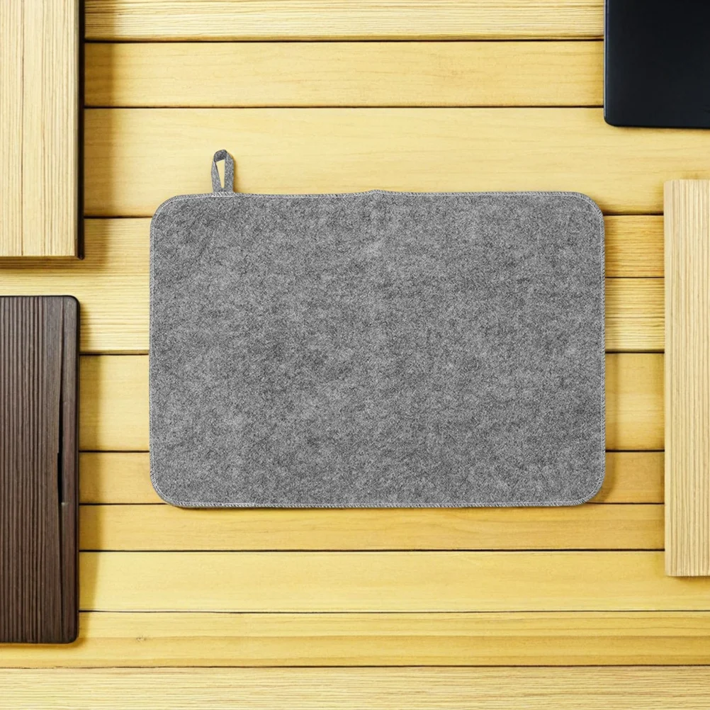 

3Pcs Bathroom Insulation Mat Heavy Duty Felt Sauna Mat Sound Absorbing Non-Slip Moisture Wicking for Bath Steam Room