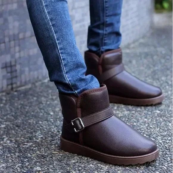 Warm Winter With Fur Man Shoes Sale In Promotion Footwear Non Slip Boots for Men Hot Selling Offers Designer Retro High Quality