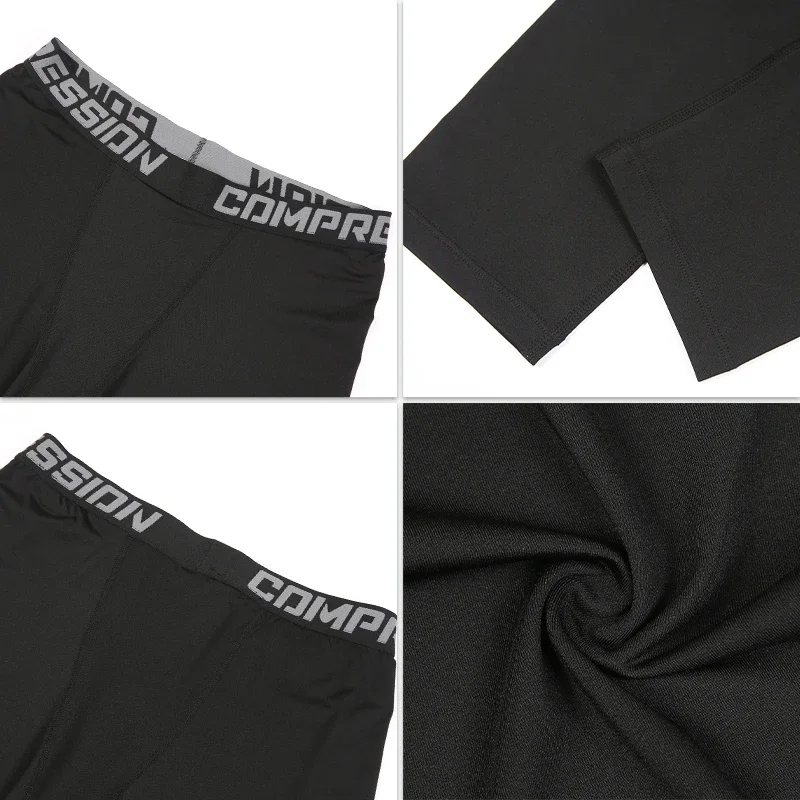 سراويل ضيقة للتدريب الرياضي لكرة السلة، سراويل ضغط عالية الارتداد قابلة للتنفس للرجال