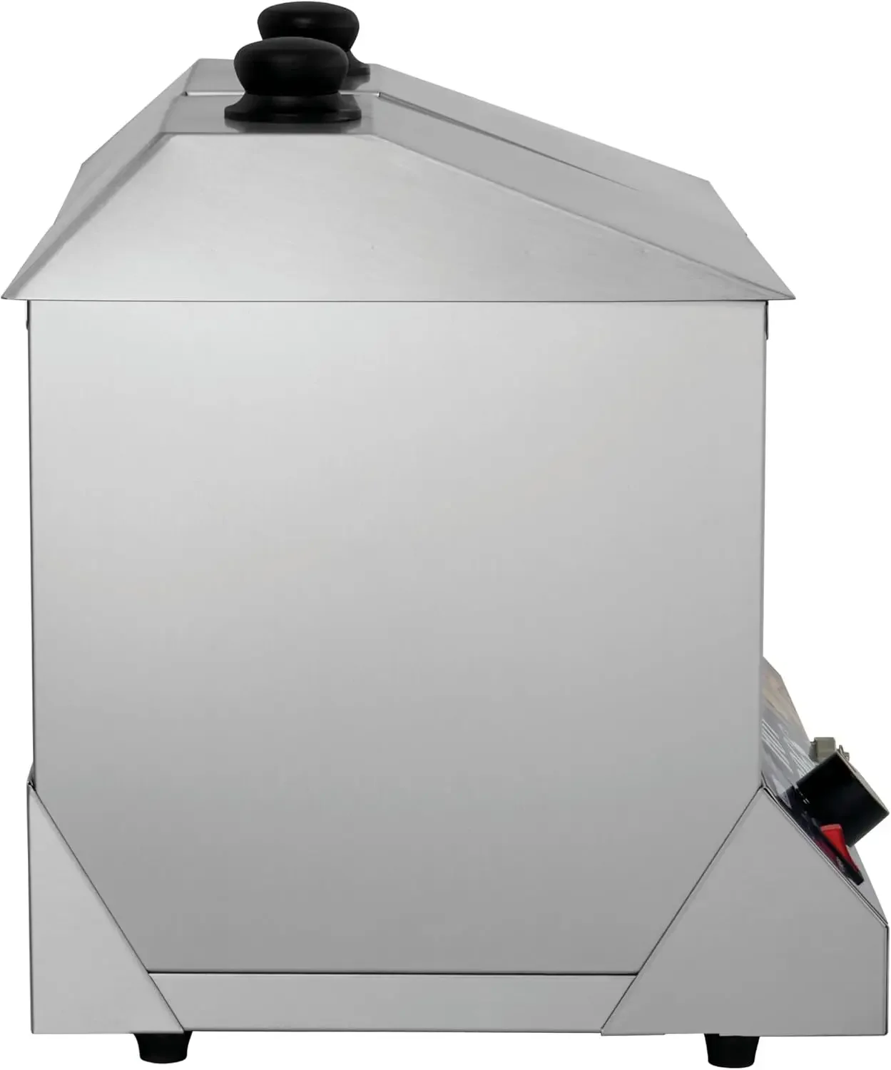 Vaporizador elétrico de cachorro-quente de bancada, mercadicionador comercial de cachorro-quente/cozinho, comporta 100 cachorro-quente e 48 pães, aço inoxidável, 120V,