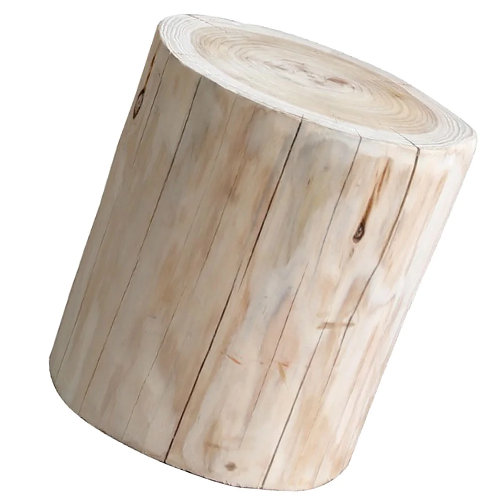 

Solid Wood Stool Tree Stump Outdoor Small Wooden Mini Stepping Stools for Sitting