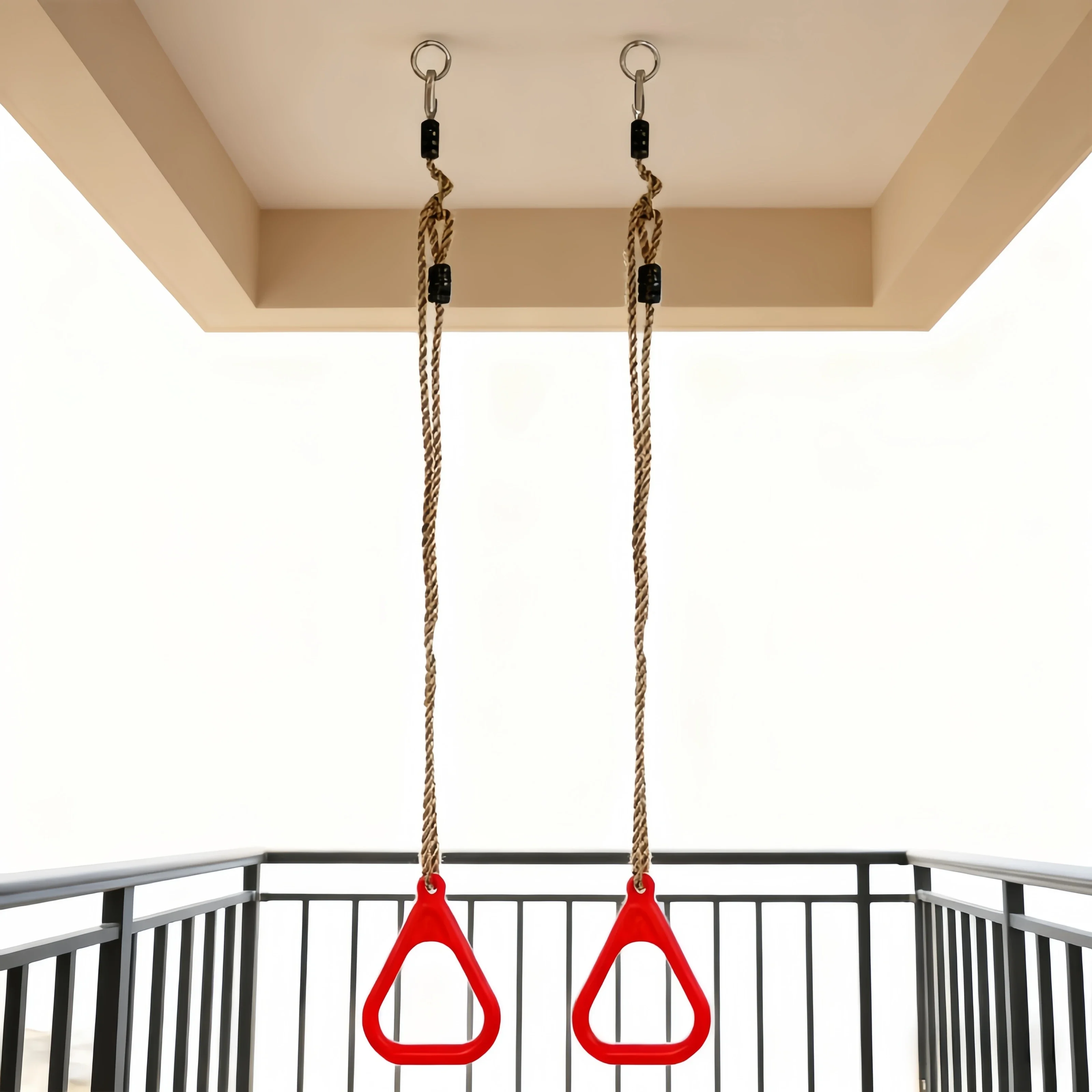 Anillos de columpios para bebés, juguete para niños al aire libre, juegos, anillo de tracción, anillos de gimnasio para niños, niño, niña, entrenamiento de brazo, anillo de dominadas, juguete deportivo