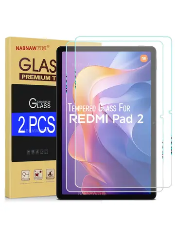 Per Redmi Pad 2 Proteggi schermo in vetro temperato su Xiaomi Redmi Pad 2 Pellicola HD antigraffio senza bolle da 11 pollici 2 pezzi