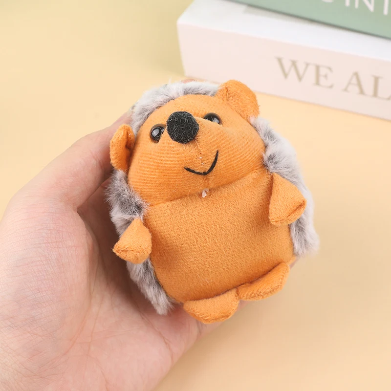Jouet en peluche hérisson mignon, pendentif Animal de dessin animé, poupée en peluche douce, porte-clés sac à dos, sac de voiture, porte-clés de décoration, cadeau