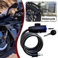 Heavy Duty Motorcycle Chain Lock 70cm Metal Anti Theft Bike Lock with 2 Keys for Maximum Security and Reinforcement of Bicycle