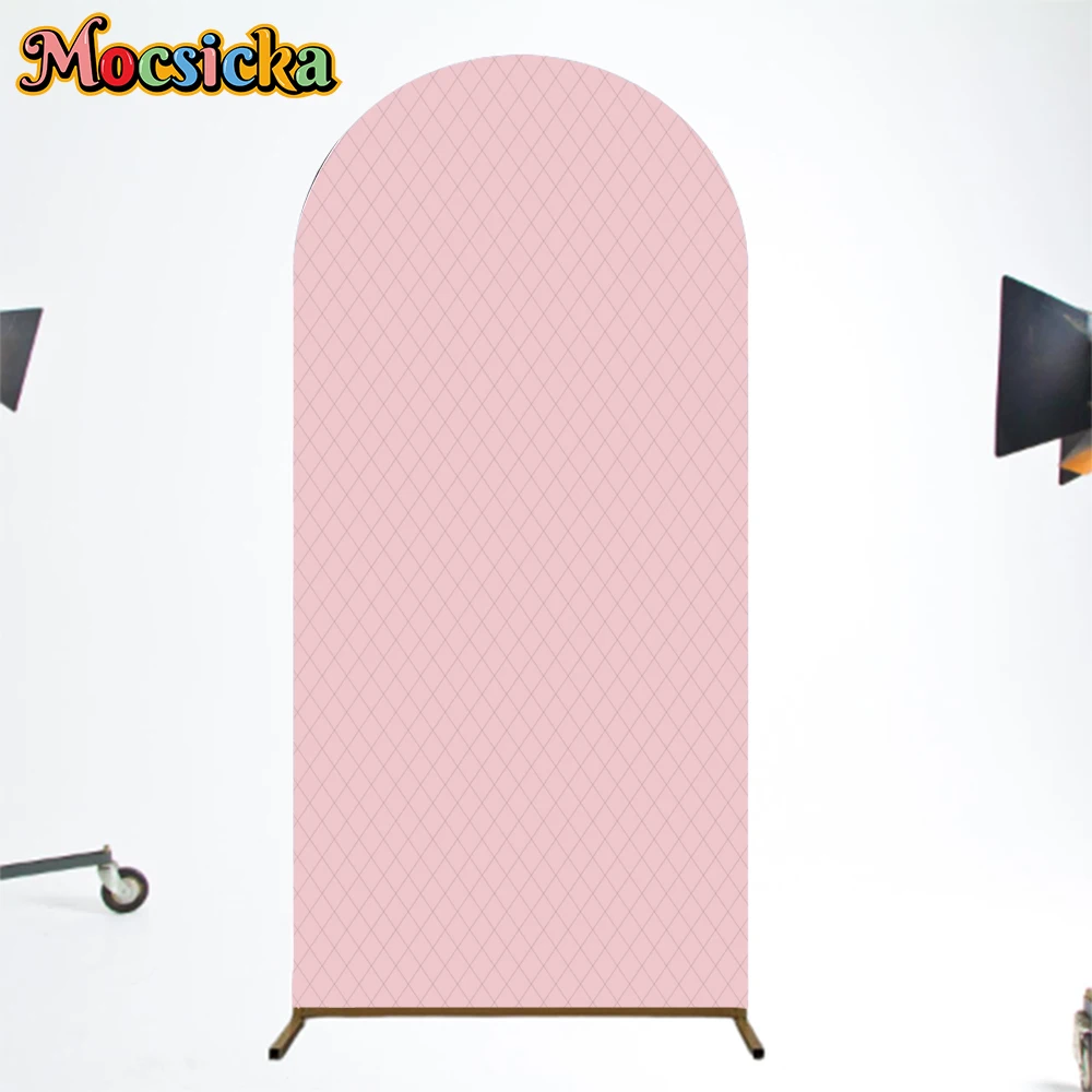 Mocsicka Latar Belakang Ulang Tahun Penutup Lengkungan Anak Baby Shower Foto Putri Latar Belakang Melengkung Balon Dekorasi Merah Muda Panggilan Foto Dua Sisi