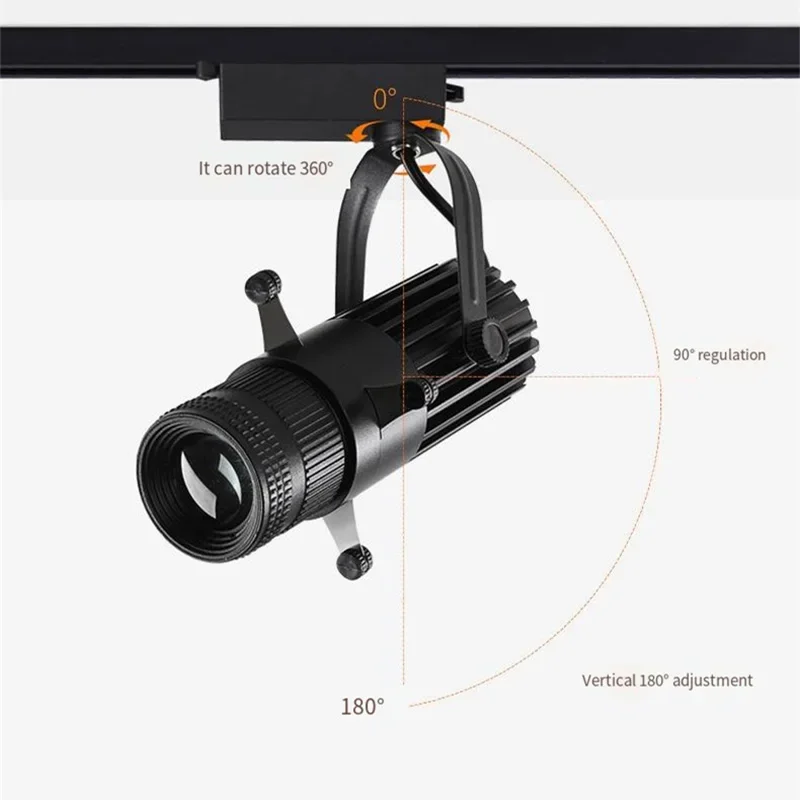 Imagem -03 - Abertura Ajustável Led Luz de Teto Modo Variável Cob Spotlight Iluminação de Rastreamento Bares Restaurantes Lojas 10w 15w 20w 30w