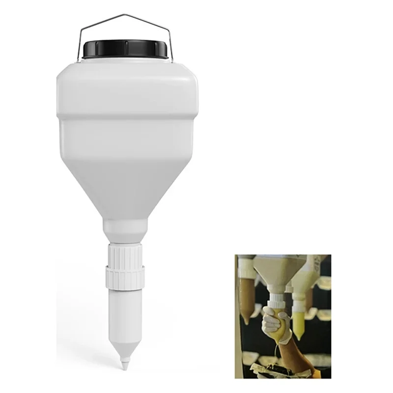 Botellas para apretar condimentos colgantes, botella cuadrada de 3,5 L y boquillas dispensadoras, salsa de gran diámetro