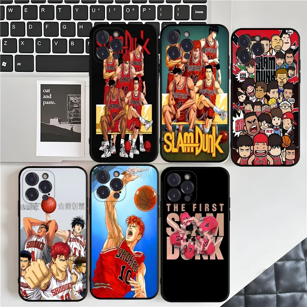 S-Slam D-Dunk Anime Phone Case For IPhone 16 15 14 11 12 13 Mini Pro XS Max Cover 6 7 8 Plus X Funda Shell