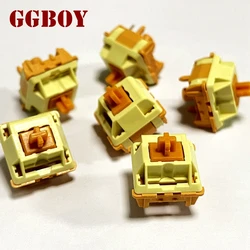 GGBOY Maple Leaf Banana Split Switch 5 Pins 60g Holy Panda Tactile Mechanical Keyboard Gaming Switch Lubricated For PC Switches