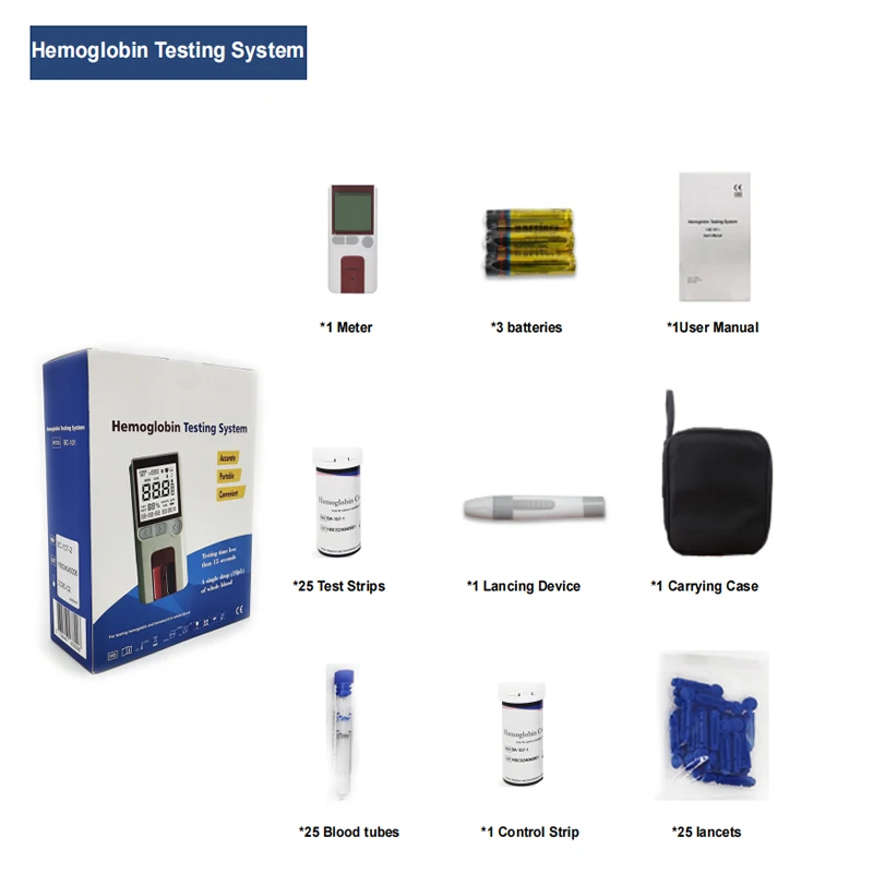 Portable Handle Hemoglobin Meter HBA1C Analyzer Meter Analyzer