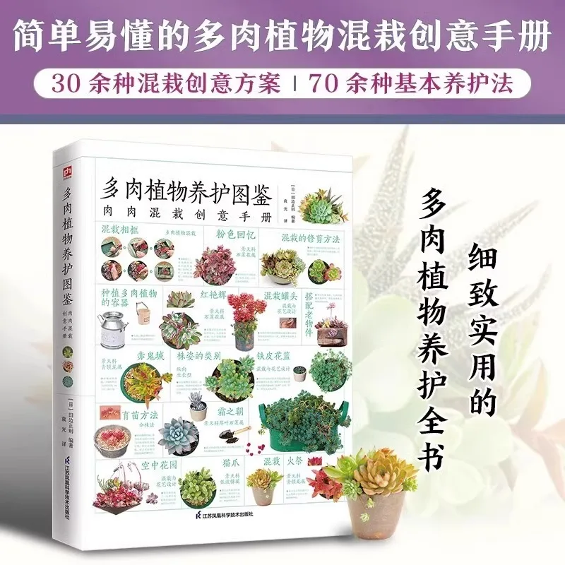 Panduan Bergambar Perawatan Tanaman Sukulen, Buku Panduan Kreatif Sederhana dan Mudah Dipahami untuk Penanaman Campuran Tanaman Sukulen