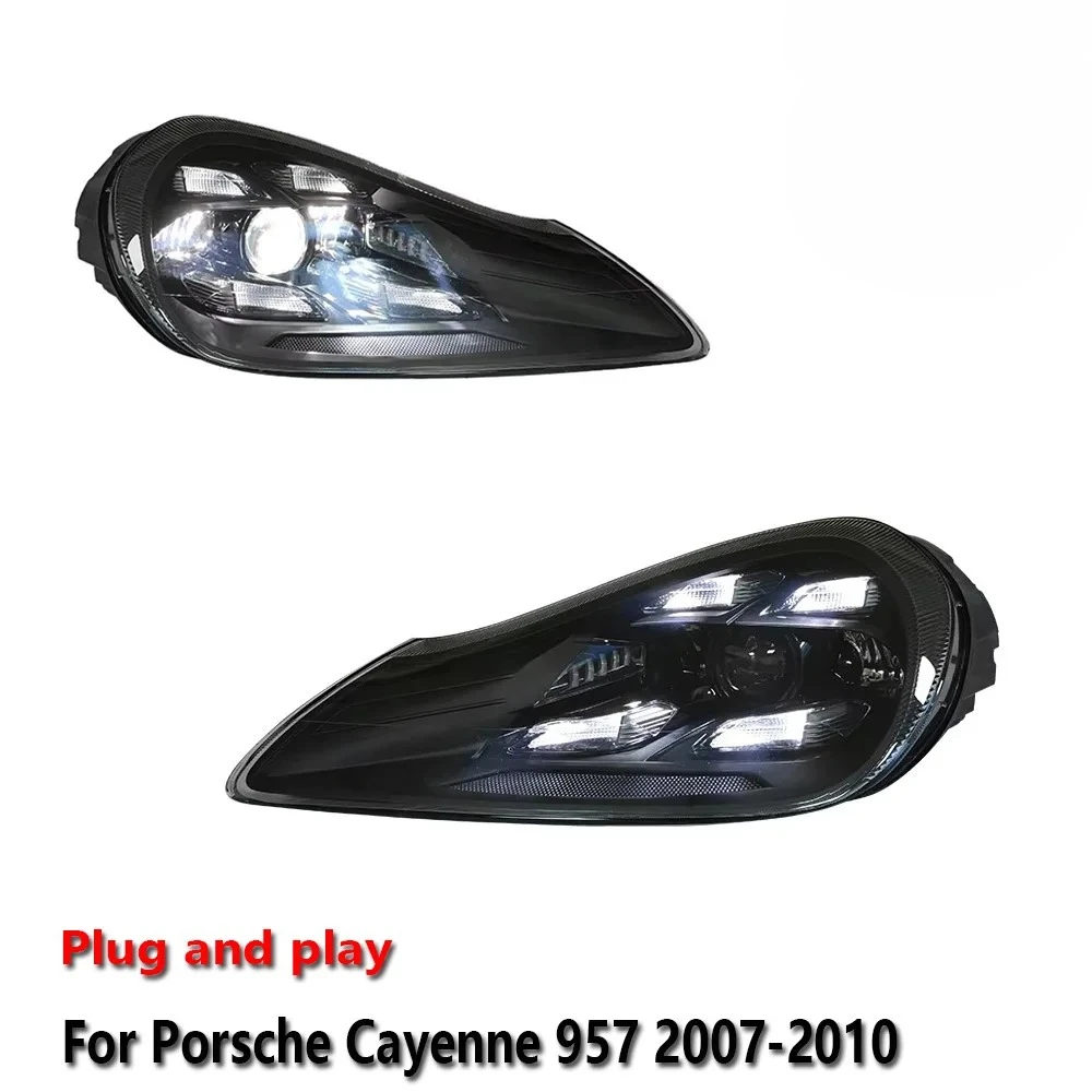 

Car LED Headlight Assemblies For Porsche Cayenne 957 2007-2010 DRL Brake Turn Signal Lamp Plug and Play