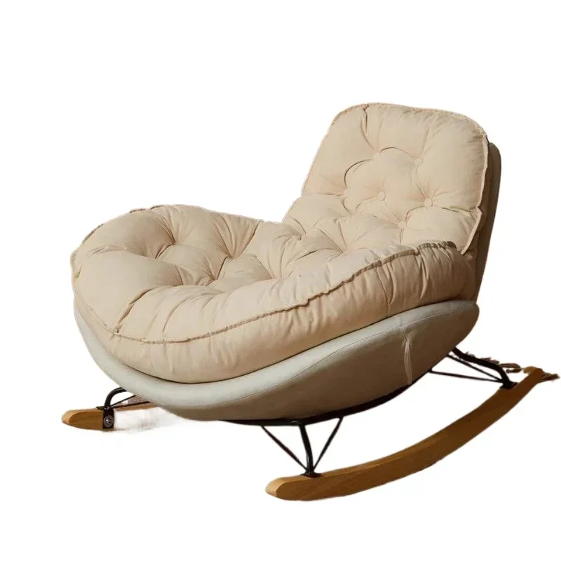 Schnecken-Schaukelstuhl, Balkon, Freizeitstuhl, Wohnzimmer, leichter Luxus-Schaukelstuhl, Liegestuhl für Erwachsene, Heimdesigner, faules Sofa