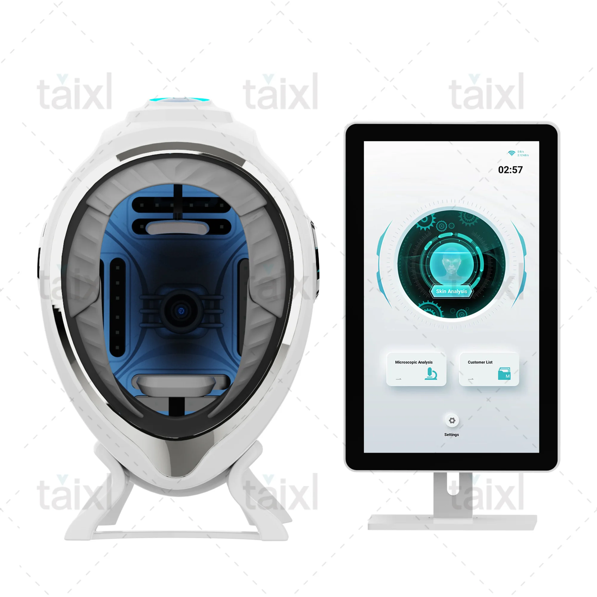 Comprehensive Skin Analysis 3D AI Facial Skin Analyzer Detection Skin Problem Diagnosis 8 Spectrum Professional Analysis