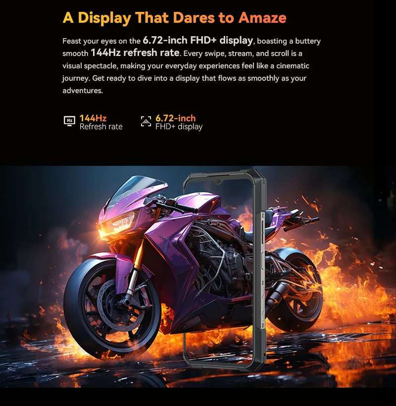 [New Arrival] CUBOT KING KONG X PRO, Rugged Smartphone 5G, Dimensity 8200, 4nm, 3.1GHz, 144Hz 6.72" Screen, 10200mAh, 24+256GB