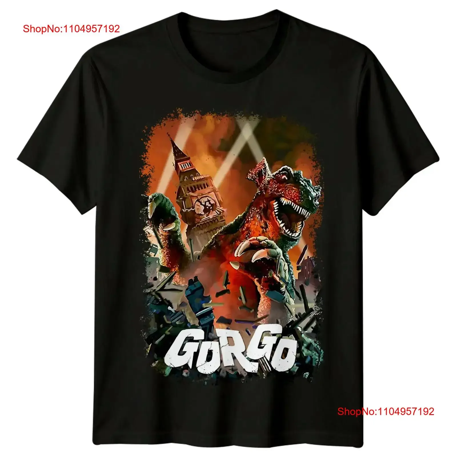 

Gorgo 1961 Movie Poster Inspired T Shirt Retro 80s vintage Washed Breathable Stretched Unisex graphic Slightly Comfortable Soft