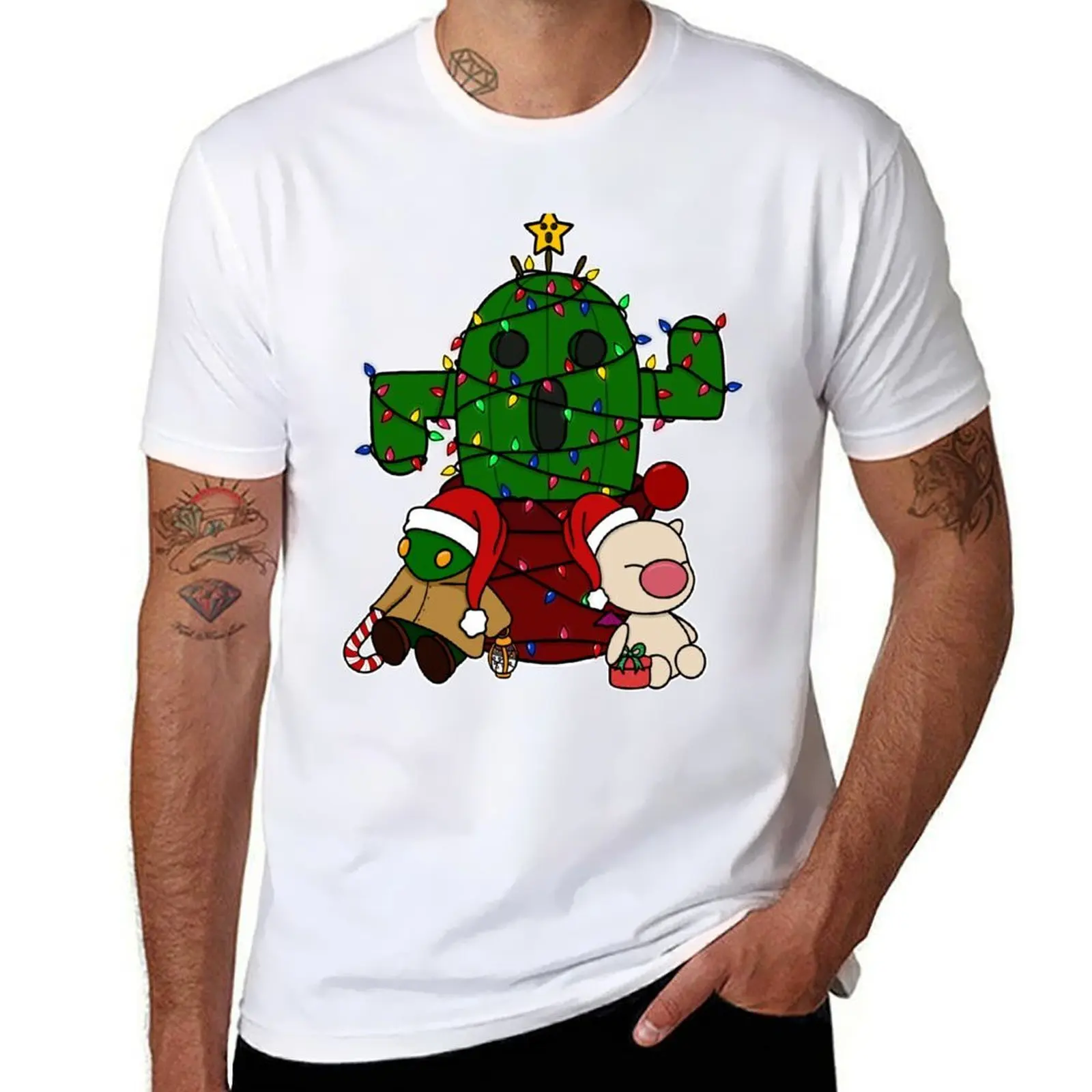 

Christmas Cactuar 2.0 T-Shirt anime t shirts for man man t shirts for men T-Shirt