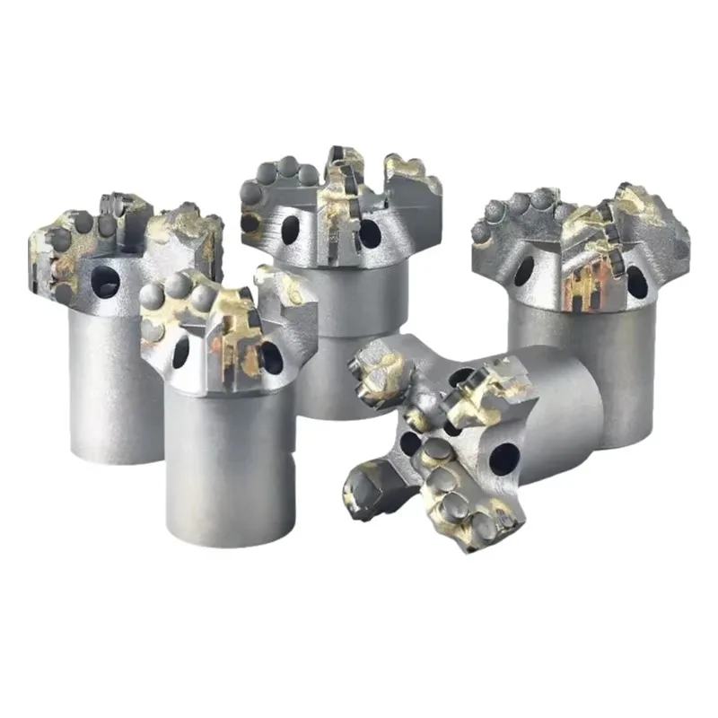 1PC Fast-type Coreless Polycrystalline Diamond Compact PDC Three-wing and Four-wing Stepped High-low Tooth Coreless Drill Bit