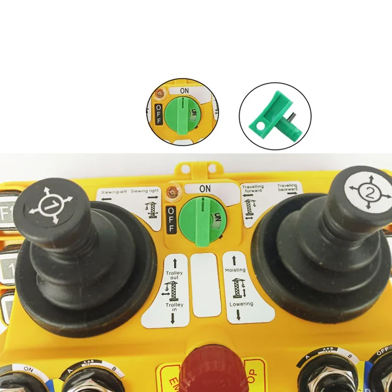 F24-60 rocker type industrial wireless remote control 32-bit security code long-distance wireless remote control kit