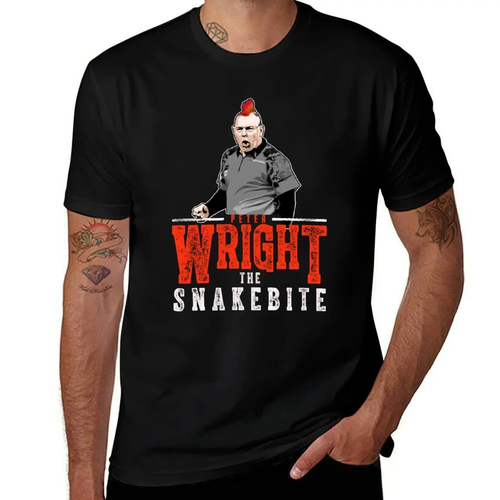 Team Peter Wright T-Shirt Sporty Breathable Short Sleeve T-Shirt