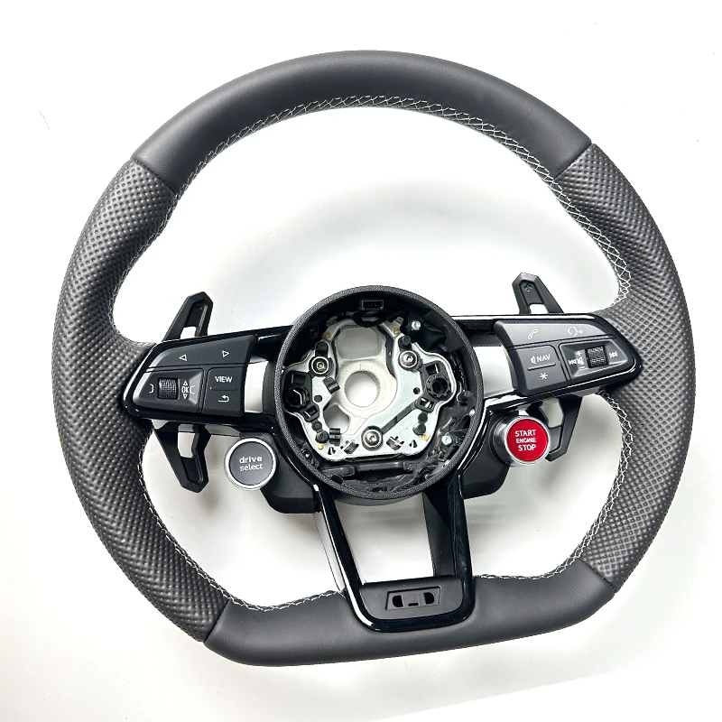 For  C7 A5 B8 RS3 S3 A7 A4 B9 RS6 RS7 TT MK2 A8 S5 A3 8P S5 B9 RS5 S4  Carbon Fiber Steering Wheel