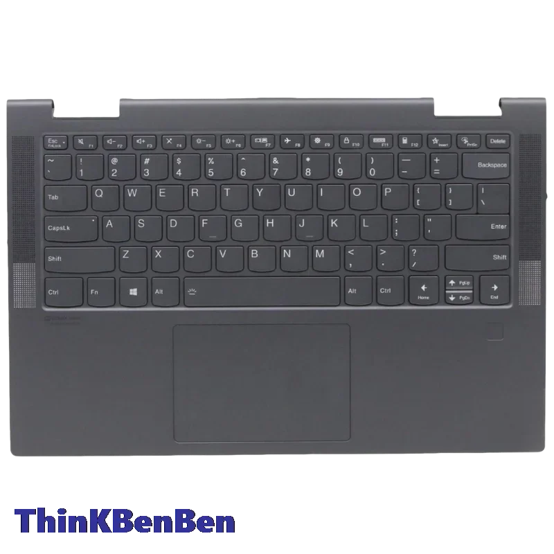 

Клавиатура и верхняя часть корпуса (пальмрест) в цвете Slate Grey для Lenovo Ideapad Yoga 7 14 14ITL5 14c ITL 2021 5CB1A16224