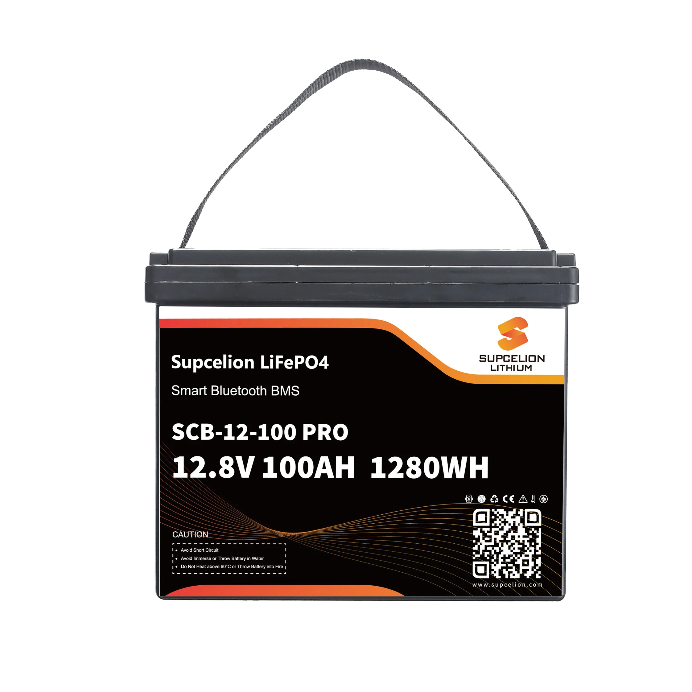 

12V 100Ah LiFePO4 Battery Lithium Iron Phosphate Deep Cycle Rechargeable For Solar RV Marine UPS 10+ Years Lifespan With BMS