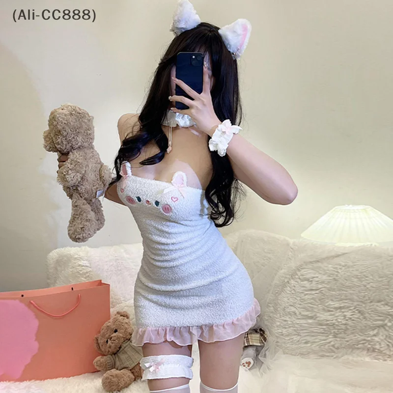 Bunny Cosplay Costume Cute Plush Bodysuit Sexy Uniform Erotic Dress