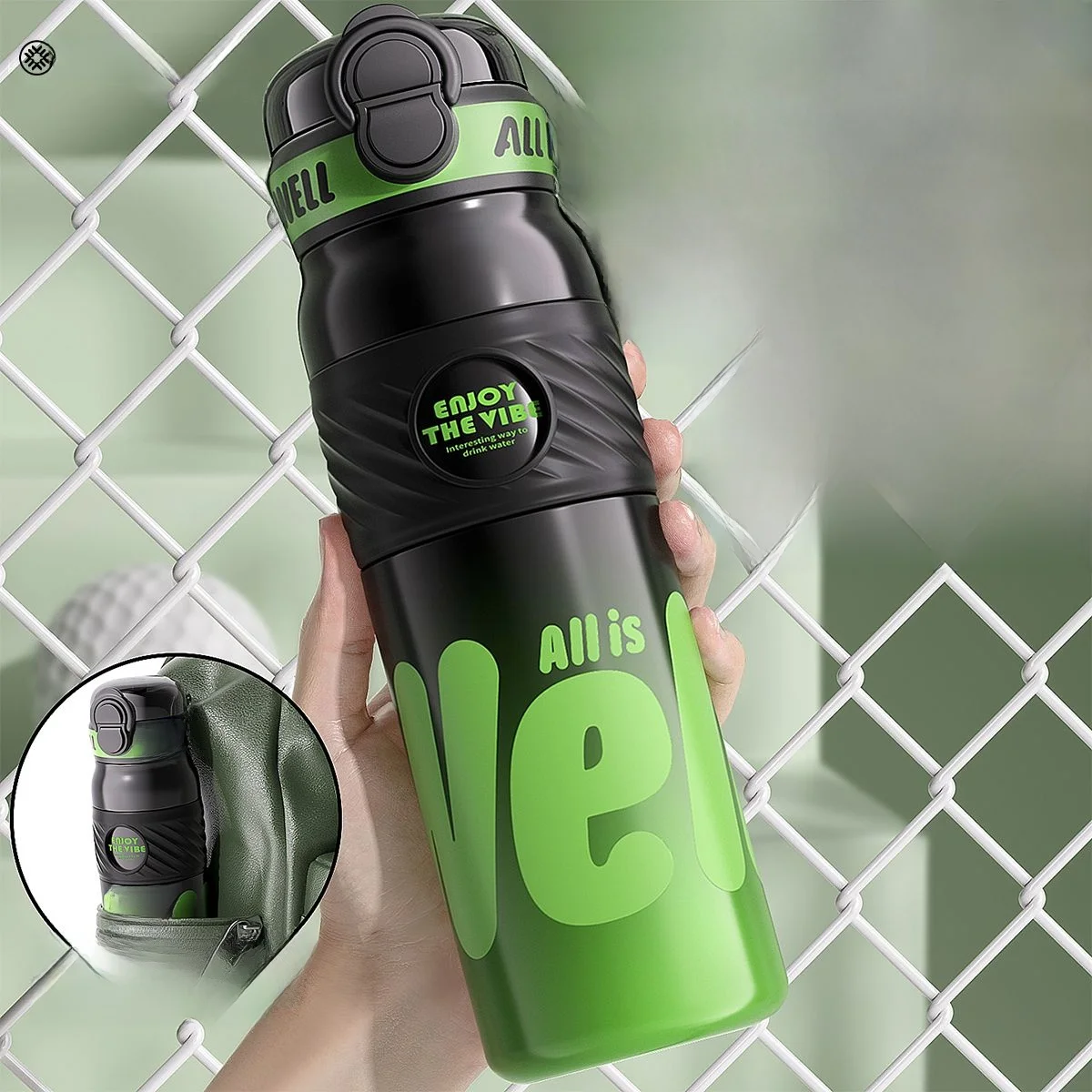 

Спортивная портативная термобутылка большой емкости для мужчин, для школы, из нержавеющей стали, 560 мл, кружка для питья