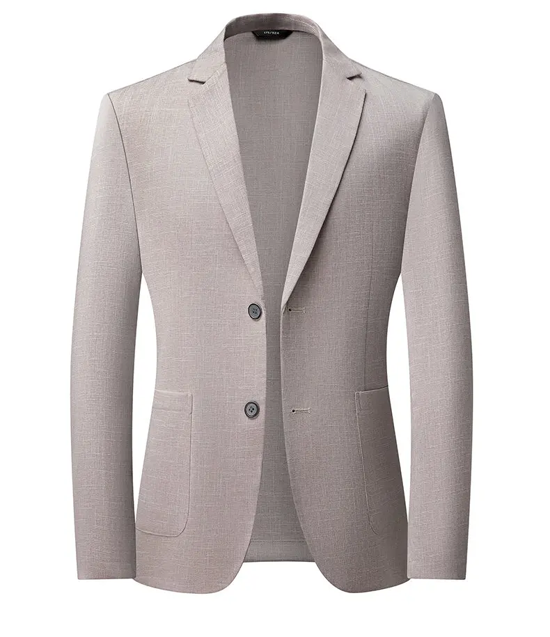

High-quality Sun-protection Silk Jacquard Stylish and Handsome Men's Casual and Simple Elegant Suit Jacket