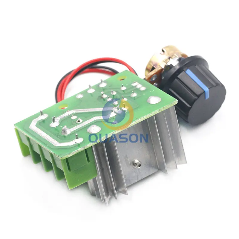 AC 220V 2000W High Power SCR Voltage Regulator Dimming Dimmers Motor Speed Controller Governor Module W/ Potentiometer