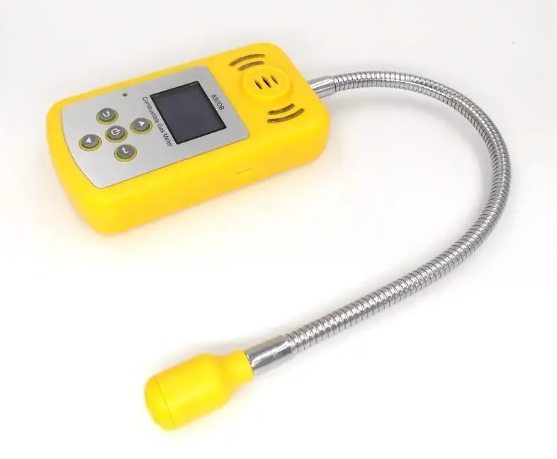 Newest Gas Detector Gas Alarm Combustible Gas Leak Detector Adjustable Sound Light Alarm Tester for Home Office Security