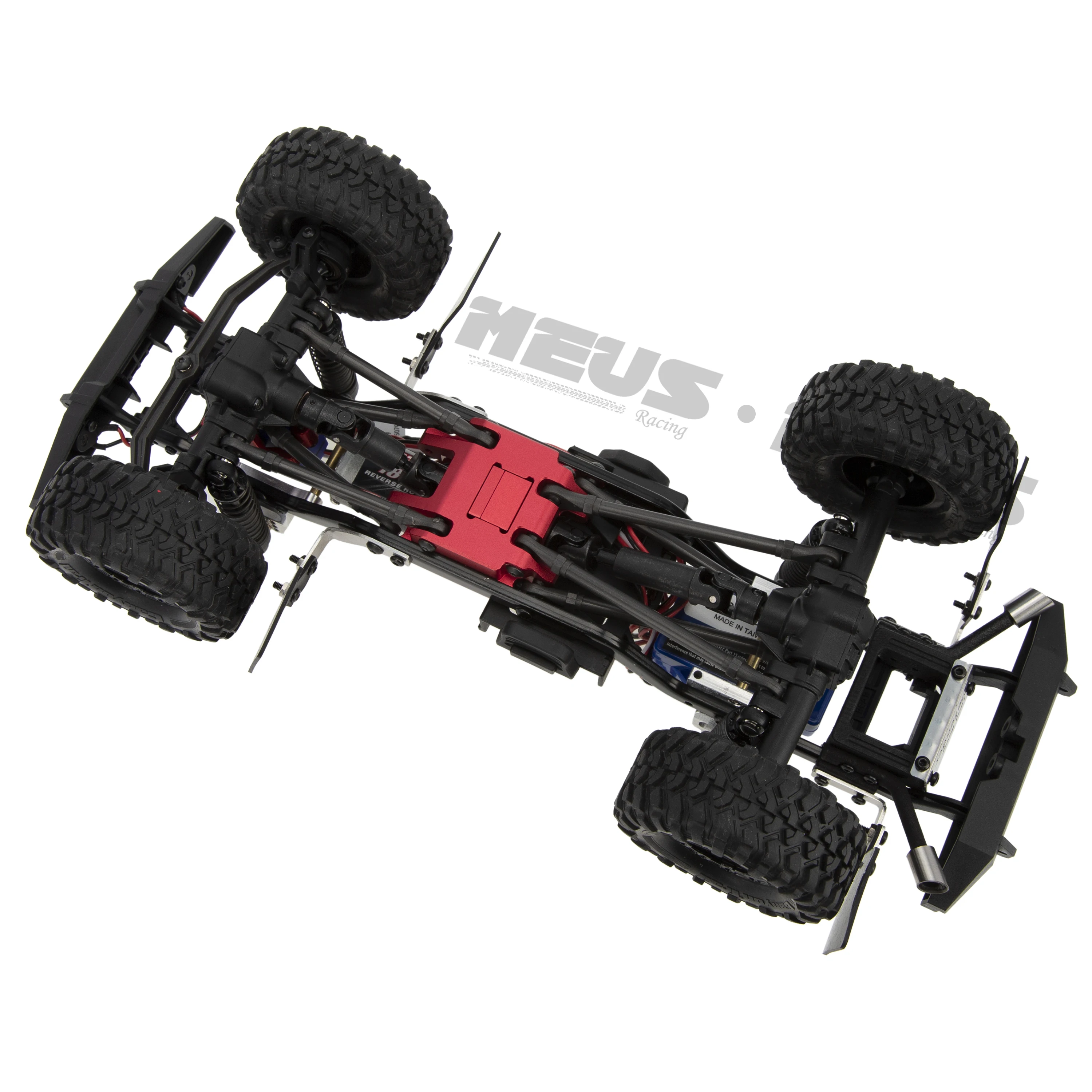 Meus Racing Aluminum Transmission Base Gearbox Base Metal Chassis Skid Plate for 1/18 RC Crawler Car TRX-4M TRX4M