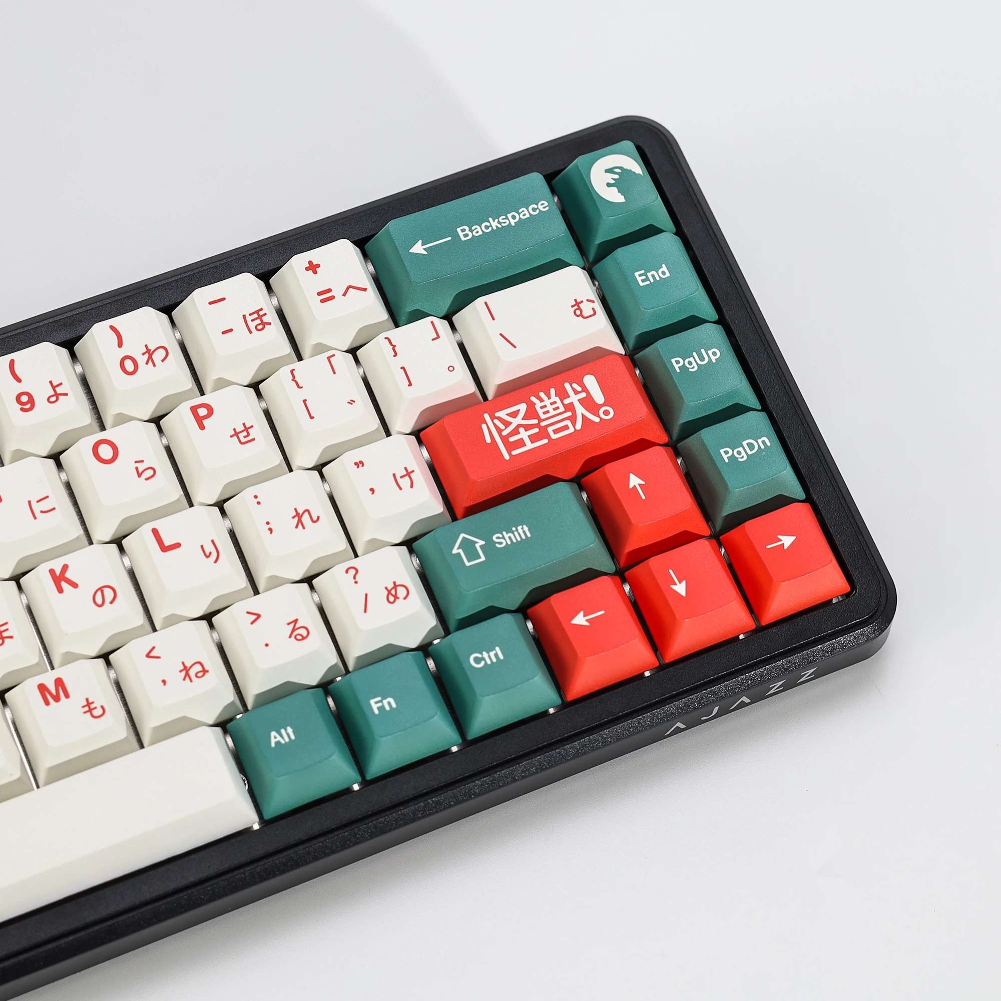 KBDiy Japanische Tastenkappen GMK Kaiju PBT 143 Tasten Retro PBT Cherry Profil Alice ISO Tastenkappen für 60% Gaming Mechanische Tastatur – Detail 13
