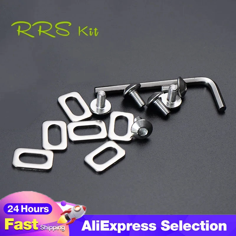 Rrskit Road Bicycle Pedal Cleats 6x Washers For KEO Cleat Repair M5 Screw Gasket For SPD Cleat Screw Bike Plate Bike Accessories