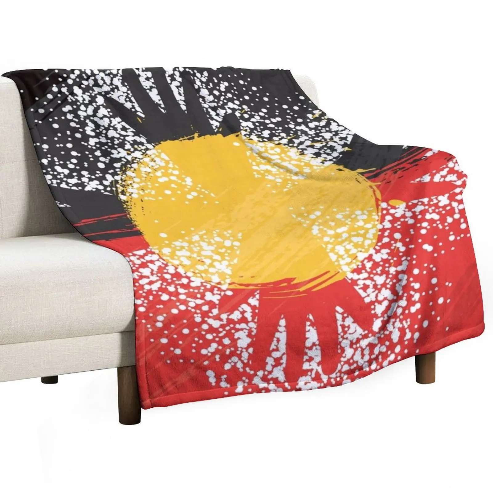 

Awesome Aboriginal Art Throw Blanket for babies Cute Hairys Multi-Purpose Blankets