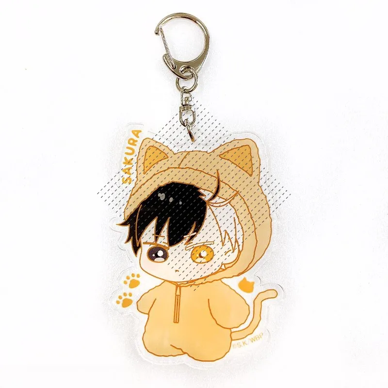 Game Haruka Sakura Akihiko Nirei Anime Kyotaro Sugishita Hajime Umemiya Hayato Suo Keychain Doll Acrylic Keyring Pendant Gift