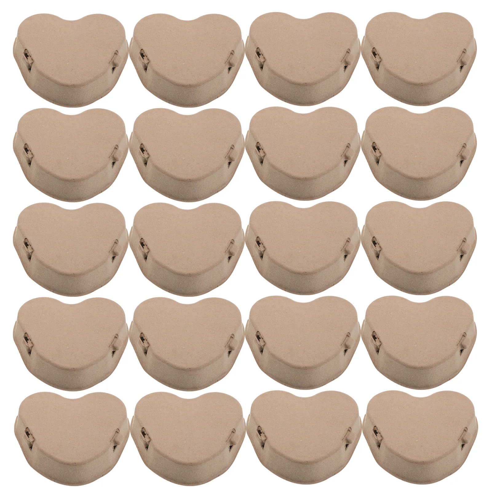 30Pcs Heart-Shaped Egg Cartons Paper Pulp Farm Egg Accessories Valentines Day Gift Packaging Decorative Storage Tray