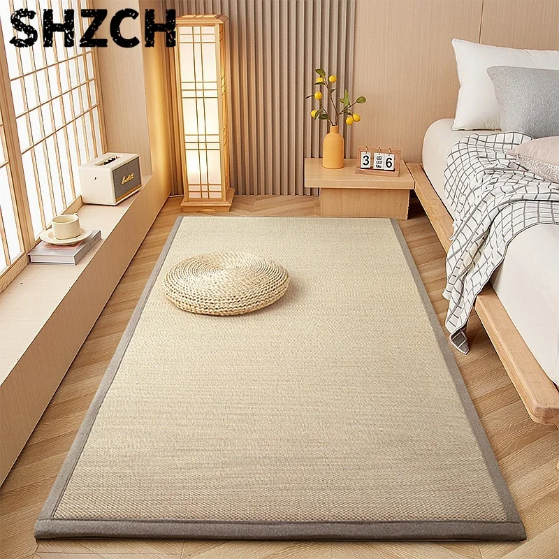 Japanese Tatami Bamboo Mat Non-Slip Floor Cushion Zen Bedside Rug for Living Room Tea Decor
