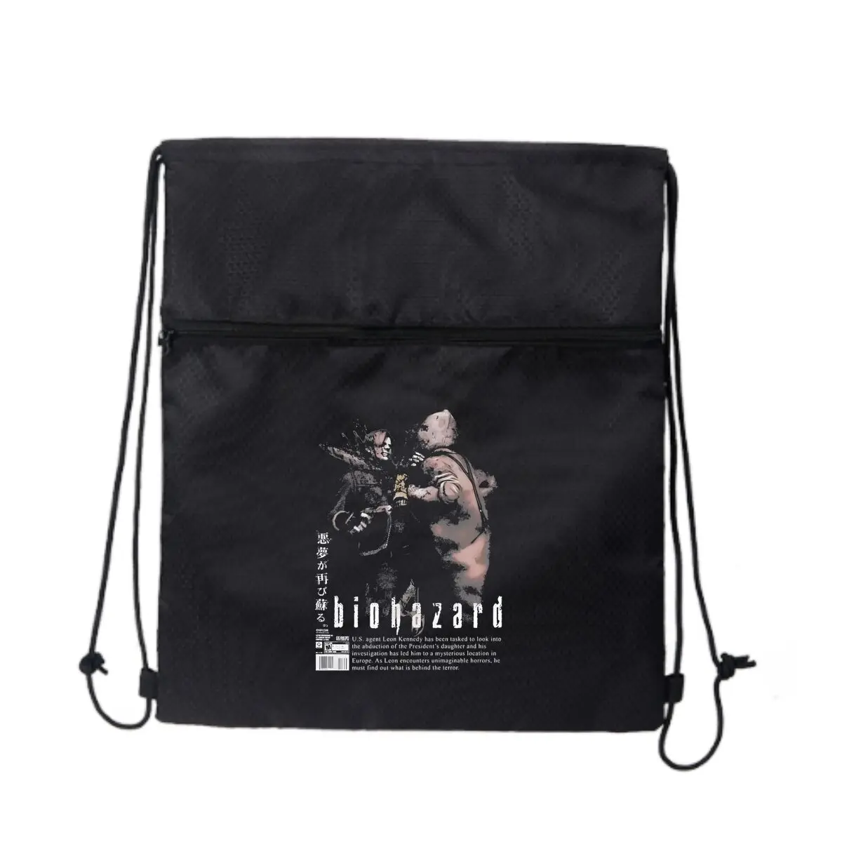 

Biohazard Brawl Action Horror Спортивный рюкзак на шнурке Спортивный рюкзак для фитнеса и путешествий на открытом воздухе
