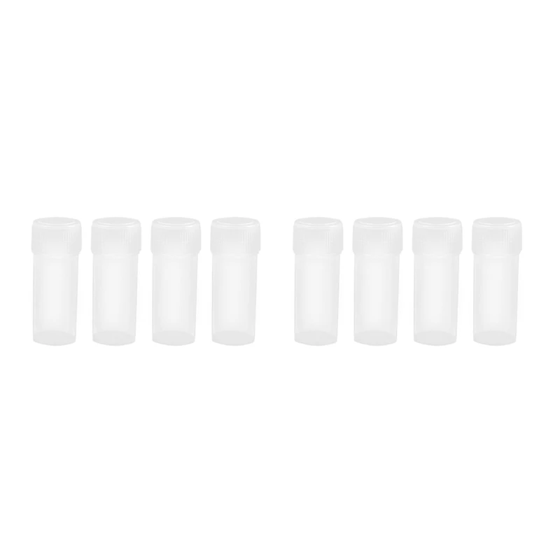 400 Pcs 5Ml Plastic Sample Bottles Potable Mini Clear Storage Case Vial Storage Container