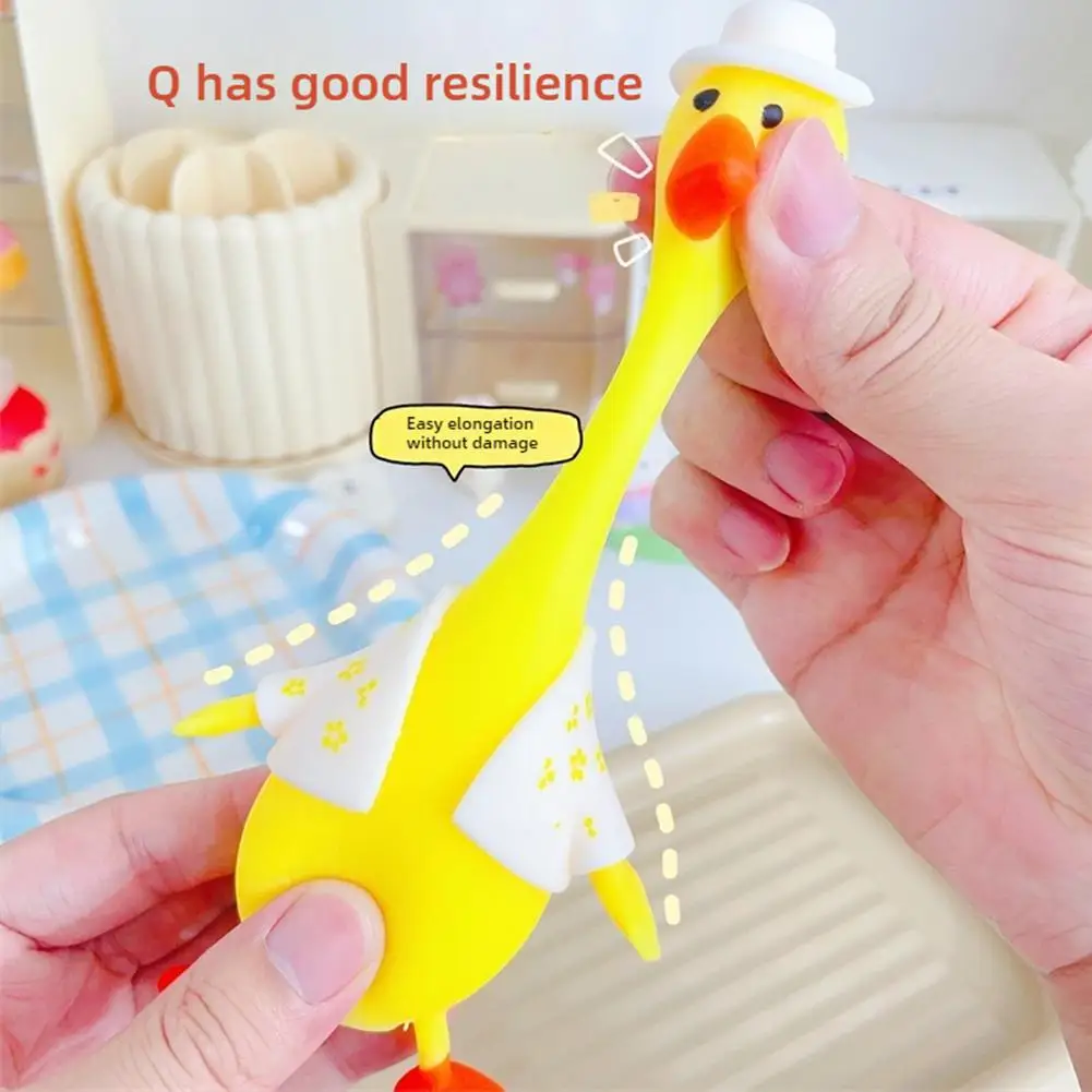 Kawaii Duck Squeeze Toy Antistress Anti Angst Stress Reliever Squishies Cartoon Animal Toy Verjaardagscadeau