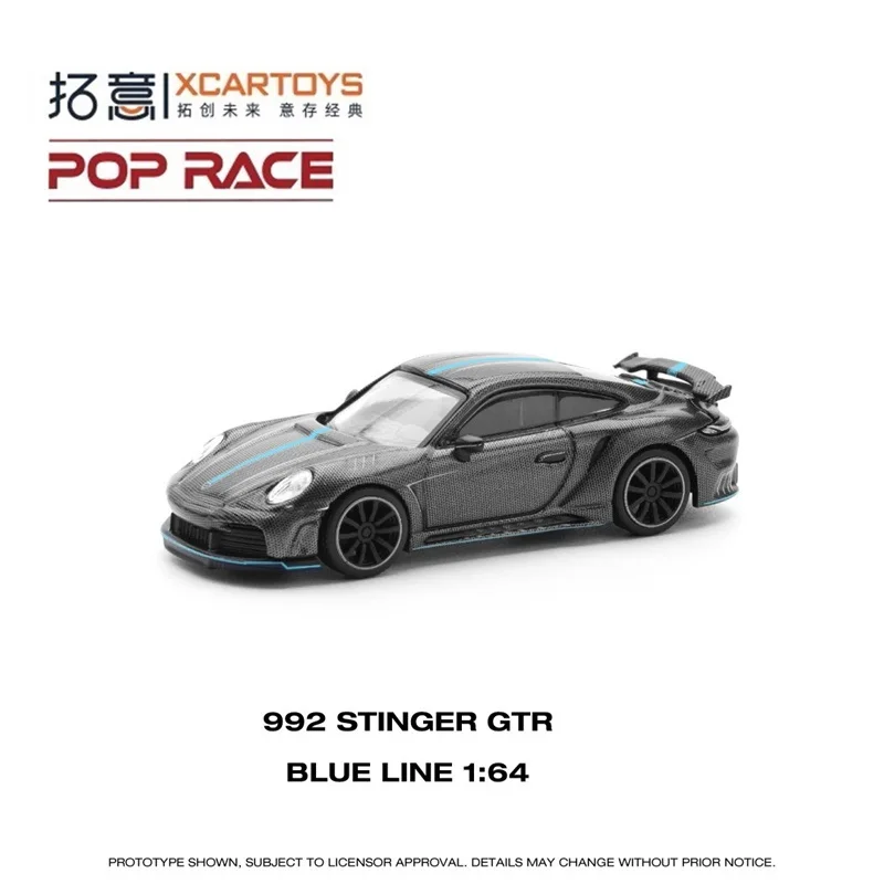 

[PreSale] Xcartoys X Pop Race 1:64 992 STINGER CARBON EDITION (BLUE LINE) Diecast Model Car