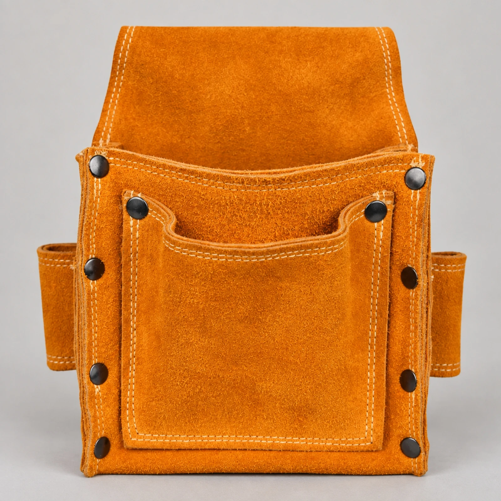 Waist-Mounted Leather Tool Pouch Long-Lasting Tool Pouch with Multiple Pockets Rugged Long Lasting for Carpenters, Woodworking