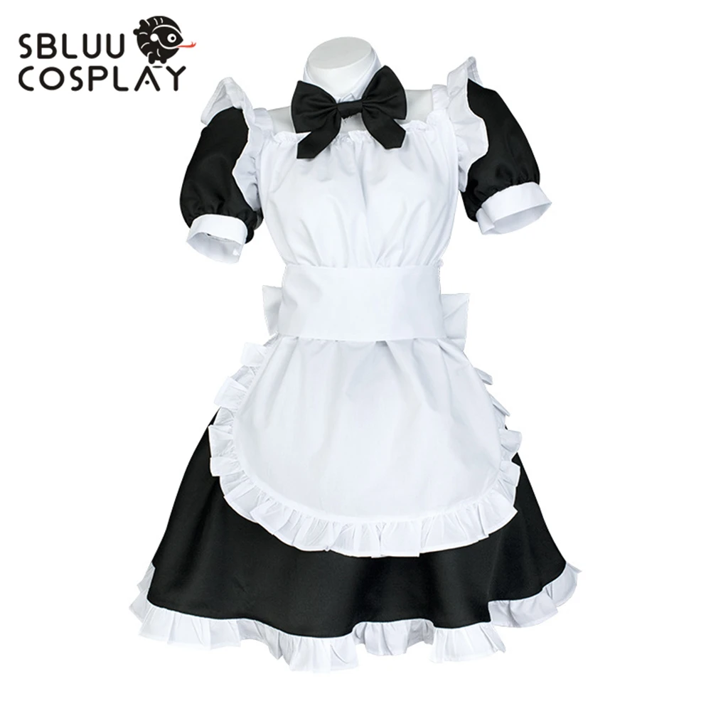 

SBluuCosplay Anime Gotoh Hitori Cosplay Costume Black White Maid Outfit Halloween Party Custom Made