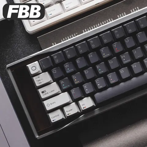 Copritasti FBB Play PBT Dye Copritasti Set per 60%, 75%, 80%, 96%, 100% Tastiere Meccaniche Keycap Nero Freddo Accessori PC FAI DA TE