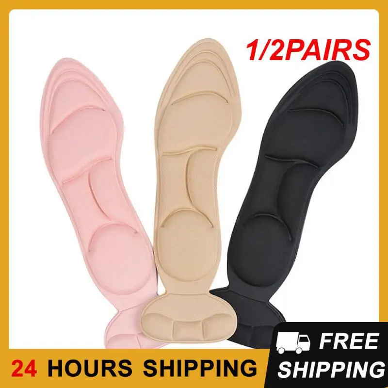 

1/2PAIRS Memory Foam Insole Pad Inserts Heel Post Back Breathable Anti-slip For Women High Heel Shoe New Shoe Arch Support