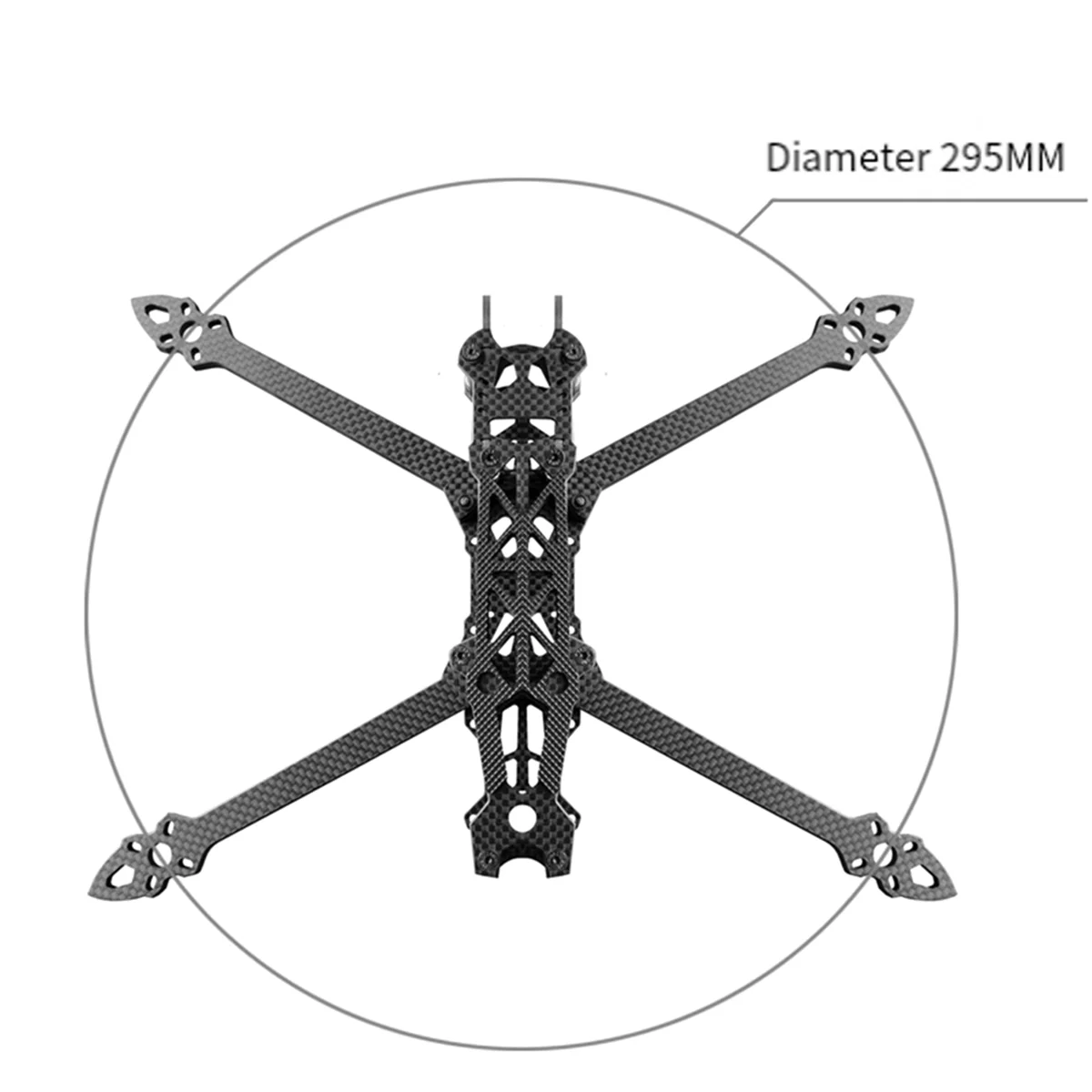 For Mark4 7inch 295mm with 5mm Arm Quadcopter Frame Carbon Fiber 7 Inch FPV Freestyle RC Racing Drone Green+Carbon Fiber