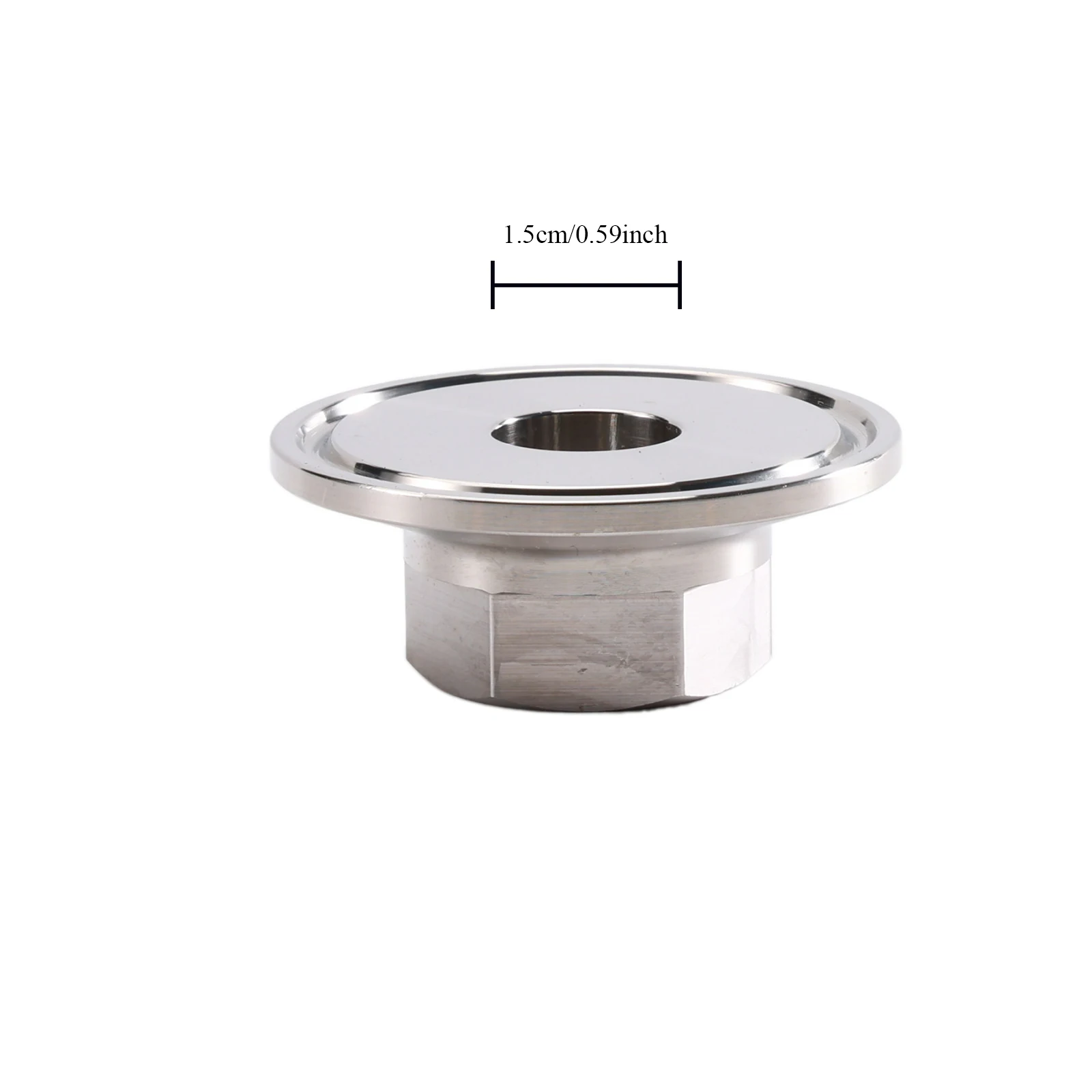 Low Profile Tri Clamp 1.5inch Female Beer Thread Adapter Keg Coupler Beer Shank Adapter 5/8"Female BSP Sanke Keg Cleaning Part view 6
